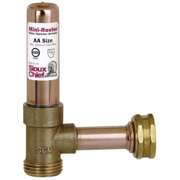 Sioux Chief Mfg .75in. Female Swivel Hose Thread X .75in. Male Hose Thread Mini Rest, Sioux Chief, Mfr#: 660-H
