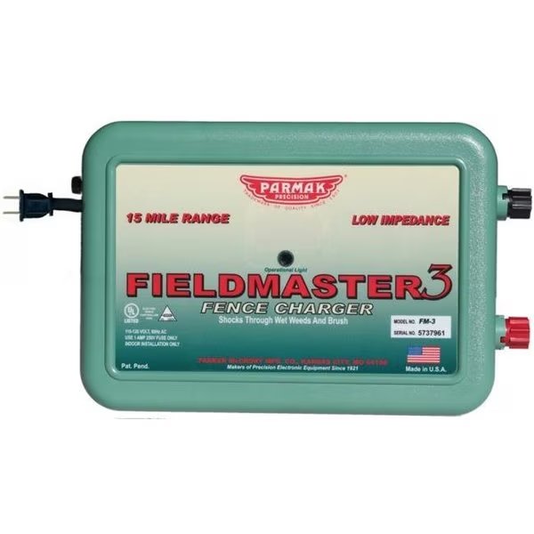 PARKER McCRORY CO FM3 110-120 Volt Fieldmaster Fencer, Parker Mccrory, Mfr#: FM3