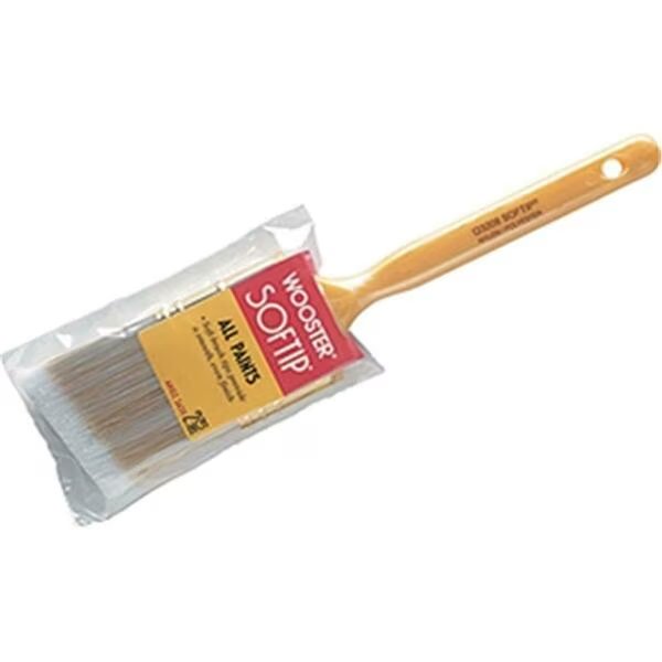 Q3208 2.5 in. Softip Nylon Poly Angle Sash Paint Brush, Wooster, Mfr#: 71497127587