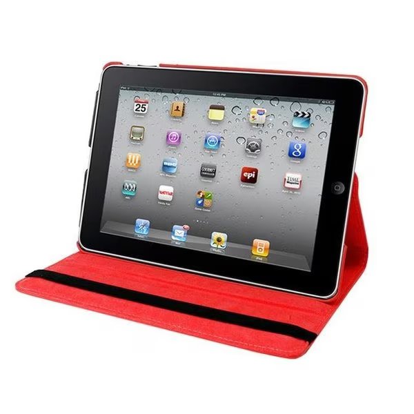 Natico Originals 60-IA360-RD Ipad Air 360 Faux Case; Red, Natico Originals, Mfr#: 60-IA360-RD