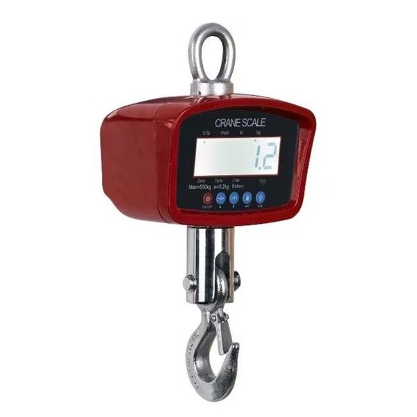 Optima Scales OP-924B-2000 General Purpose Crane Scale - 2000 lbs x 1 lb. LCD Display, Optima Scales, Mfr#: OP-924B-2000
