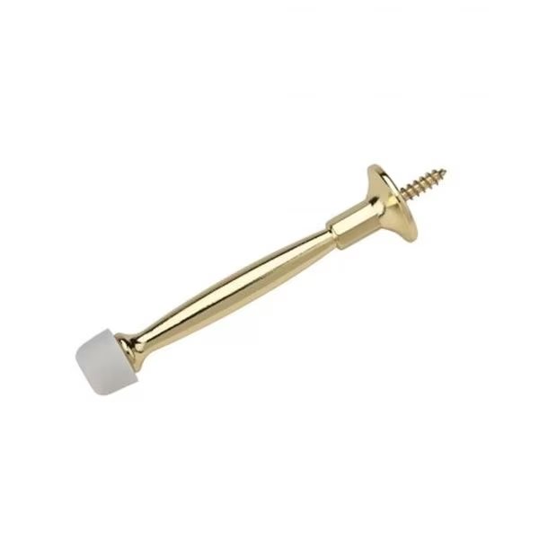 Stanley Hardware Door Stop Rigid 4In Pol-Brass 830146, Stanley, Mfr#: 2049708