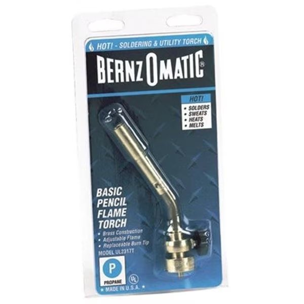 BernzOmatic 189-UL2317 Pencil Flame Torch, Bernzomatic, Mfr#: 189-UL2317