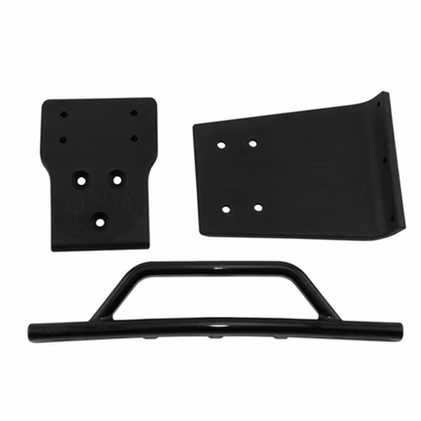 Front Bumper and Skid Plate for Traxxas Slash 4 x 4 - Black, Rpm Products, Mfr#: RPM80022