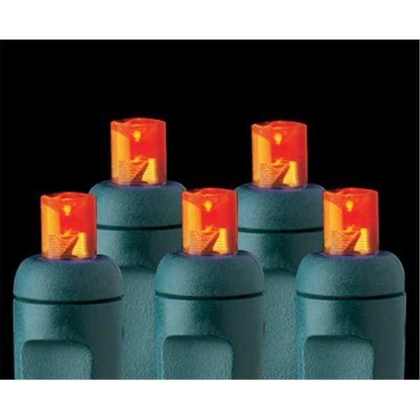 5mm Wide Angle Lens LED Light Strings Orange, Reinders, Mfr#: 5MM50ORG
