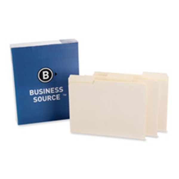 Interior File Folders- .33 Cut Assorted- Letter- Manila, Business Source, Mfr#: BU463104