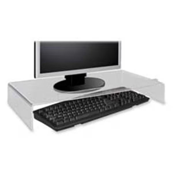 Kantek KTKAMS300 Acrylic Monitor Stand- 21-.25in.x11-.50in.x3-.75in.- Clear, Kantek, Mfr#: KTKAMS300