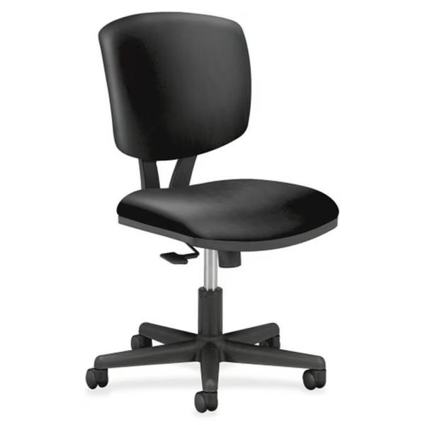 The HON COMPANY HON5703SB11T Task Chair  Synchro  25.75 in. x 25.75 in. x 40 in.  Leather- Black, Hon, Mfr#: H5703.SB11.T