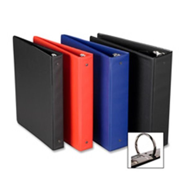 Round Ring Binder- w- Pockets- 1-.50in.- Dark Blue, Davenport, Mfr#: DA687220