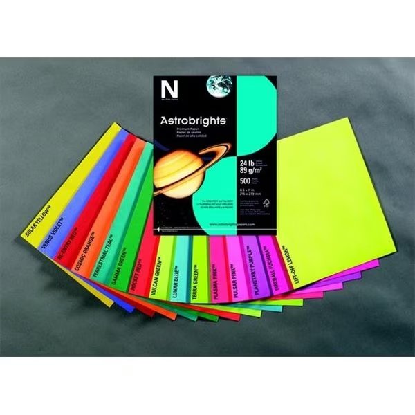 Astrobrights 075827 Acid-Free Copy Paper; Lift Off Lemon, Astrobrights, Mfr#: 75827