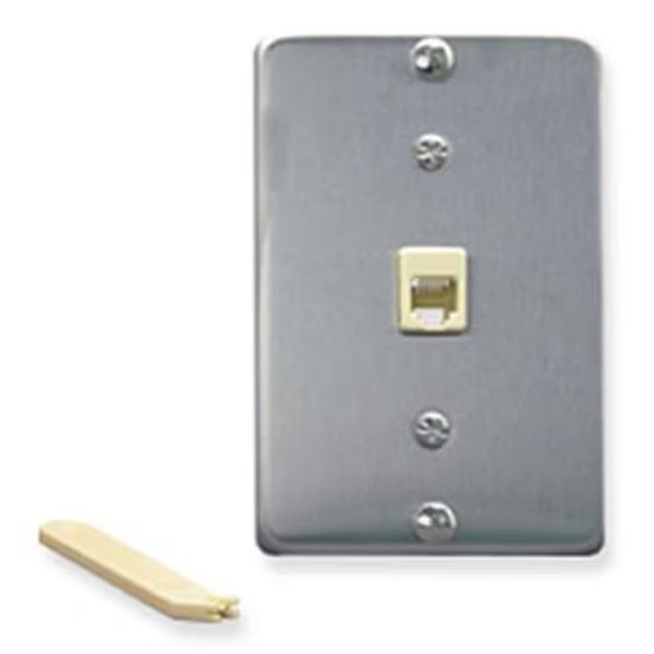 Wall Plate  Telephone  Idc  Ss, Maxpower, Mfr#: MA133395