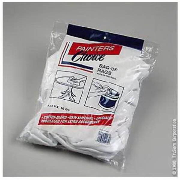 8316-12-01-TS White Unbleached Rag - 1 lbs., Intex Supply, Mfr#: IN573634