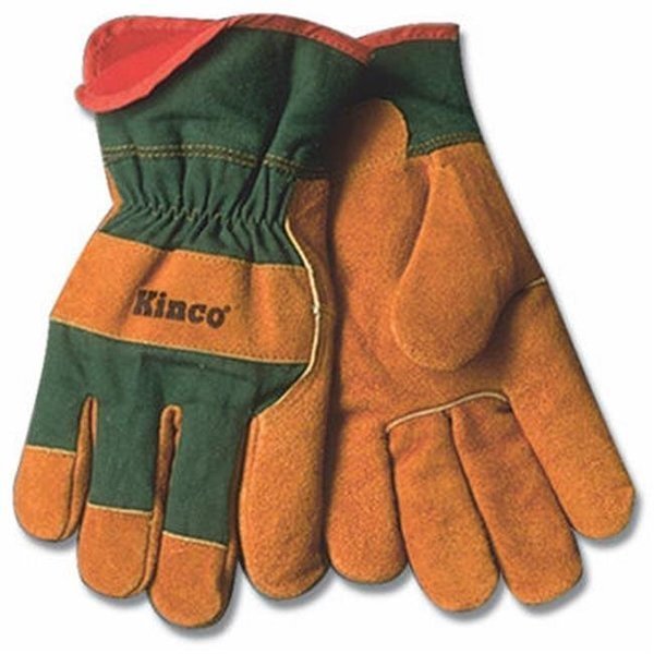 Kinco 1721GR L Mens Suede Cowhide Leather Palm Glove - Large, Kinco, Mfr#: 120355