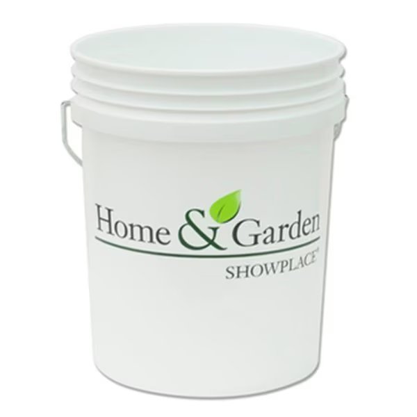 Leaktite 05GLHGS Home And Garden White Plastic Pail - 5 Gallon, Leaktite, Mfr#: 198712