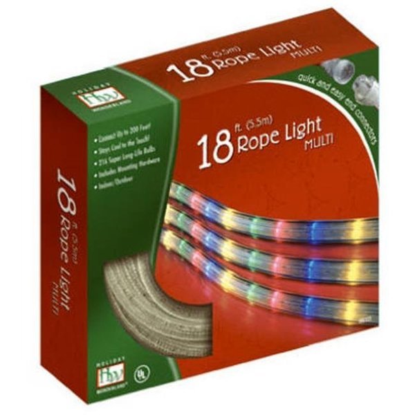 Noma Inliten 55131-88 HW 18 ft. Multi Color Rope Light Set, Noma Inliten, Mfr#: 482323
