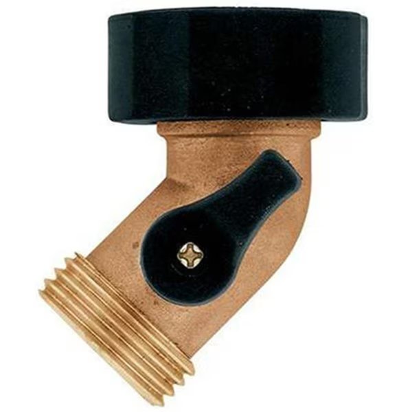 58553N Brass Gooseneck Coupling With Shut Off Valve, Eat-In, Mfr#: EA2670642