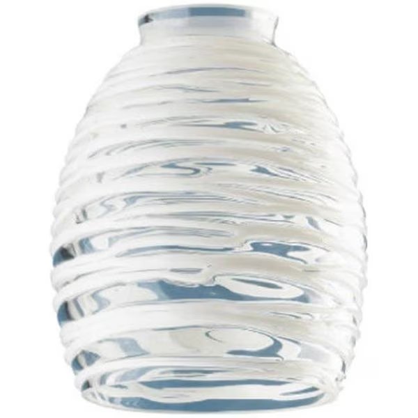 Westinghouse 81314 4.66 x 5.3 in. Ceiling Fan Or Light Fixture Replacement Glass Shade - Clear With White Rope; Pack of 4, Westinghouse, Mfr#: 833655