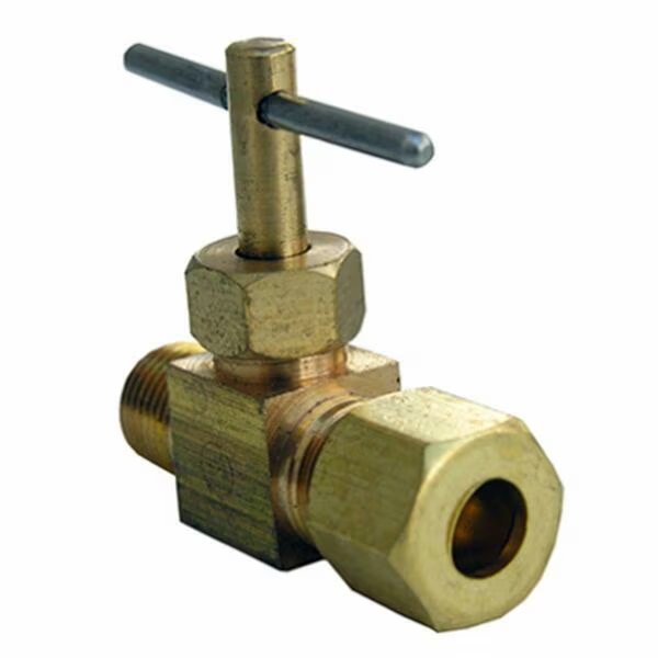 0.25 x 0.25 in. Compresion Straight Need Valve, Harvey, Mfr#: 207871