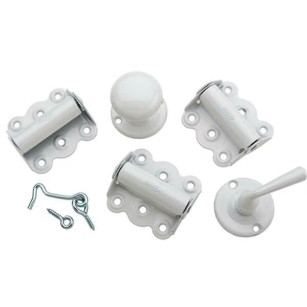 White Screen Door Hardware Kit, Yale Security, Mfr#: 208593