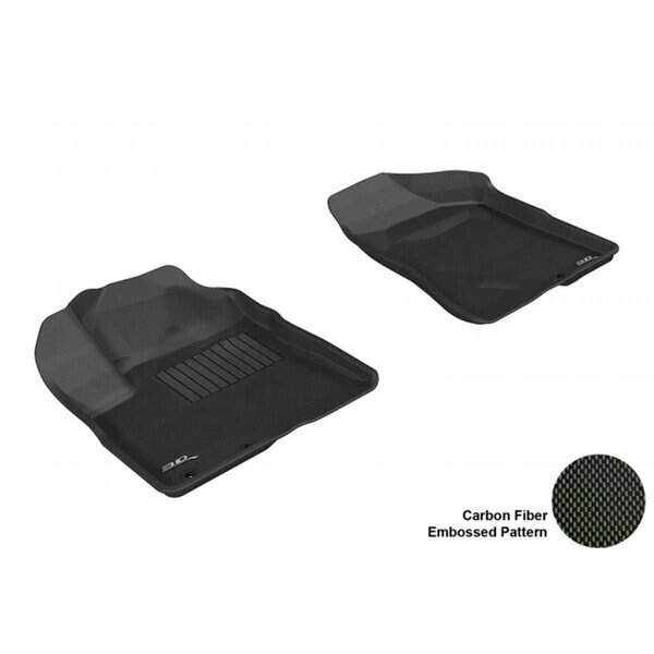 KIA SORENTO 2011-2013 KAGU BLACK R1 Floor Mat, 3D Maxpider, Mfr#: L1KA00911509
