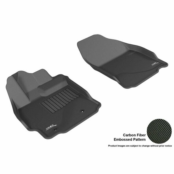 3D Maxpider Front Row Custom Fit Kagu Black Floor Mat for 2014-2015 Scion TC Models, U-Ace, Mfr#: L1SC00411509