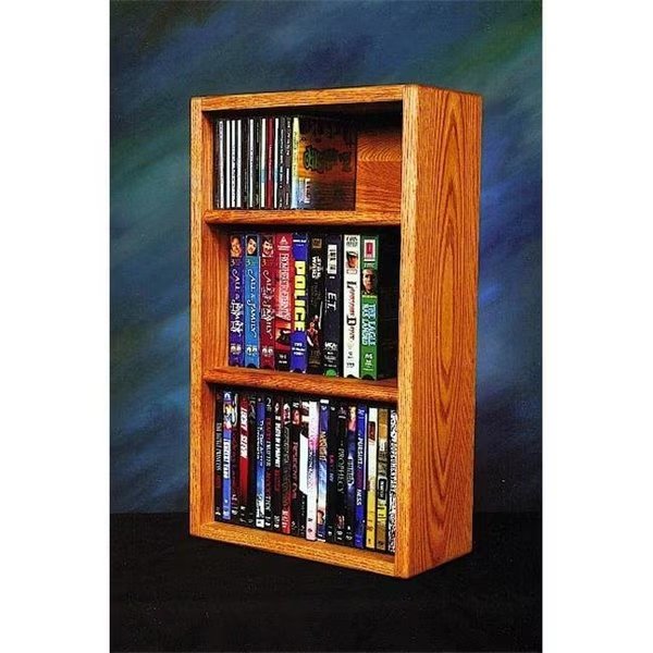 Wood Shed 313-1 W Solid Oak desktop or shelf for CDs and DVDs- VHS Tapes, Wood Shed, Mfr#: 313-1 W