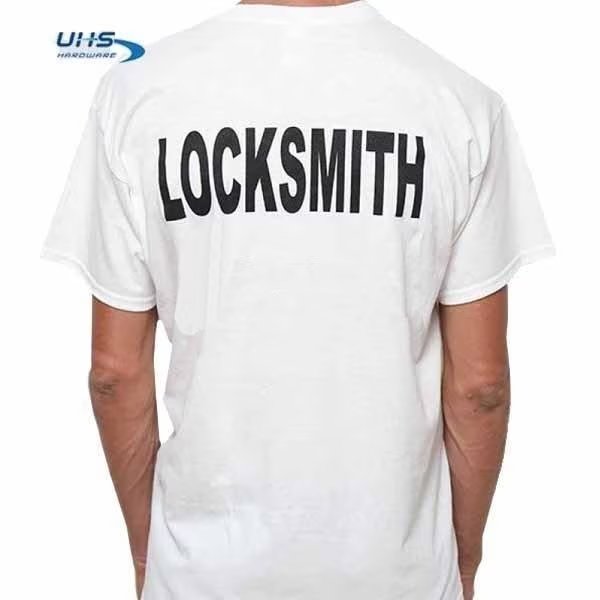 UHS Service:T-Shirt For Locksmith - White - L, Uhs Hardware, Mfr#: TS-WHITE-L
