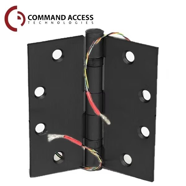 Energy Transfer Hinge - 4/26 Gauge - Black Finish, Command Access, Mfr#: CAT-ETH4W4545-963-BB79