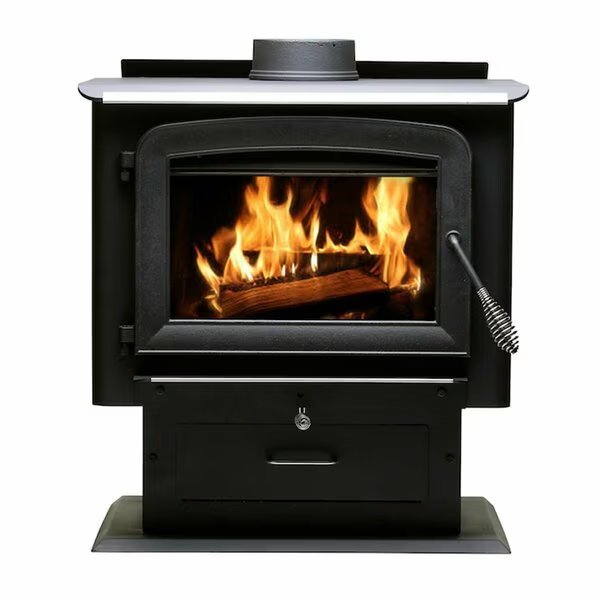 2,000 Sq Ft EPA Certified Pedestal Wood Stove, Ashley Hearth Products, Mfr#: AW2020E-P