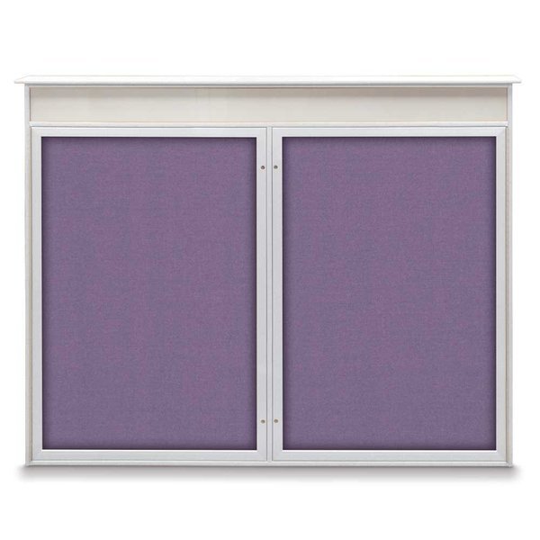 Single Door Enclosed Indoor Letterboard, United Visual Products, Mfr#: UV1124SD4824-BLACK-GREY