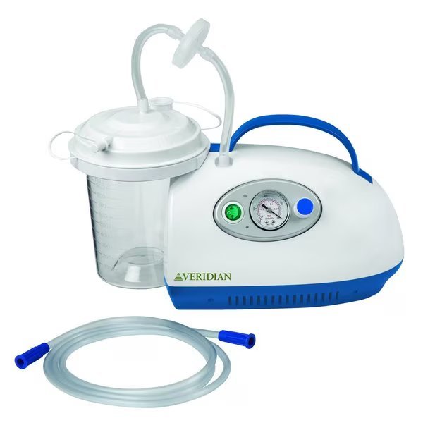 VH Suction Pump Tabletop Aspirator, DC Power, Veridian Healthcare, Mfr#: 11-110