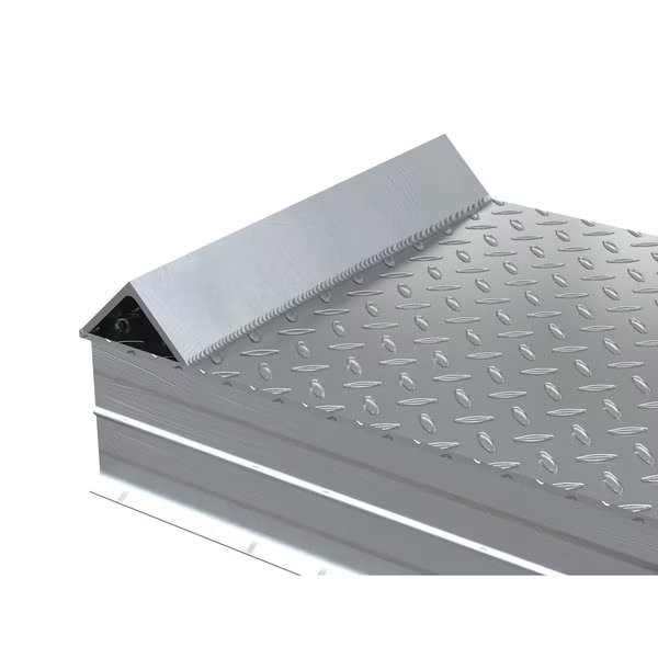 ALUM TREAD WHL RISER W/ ROLL OF GUARD 120X24X12, Vestil, Mfr#: ATWR-ROG-24-12-120