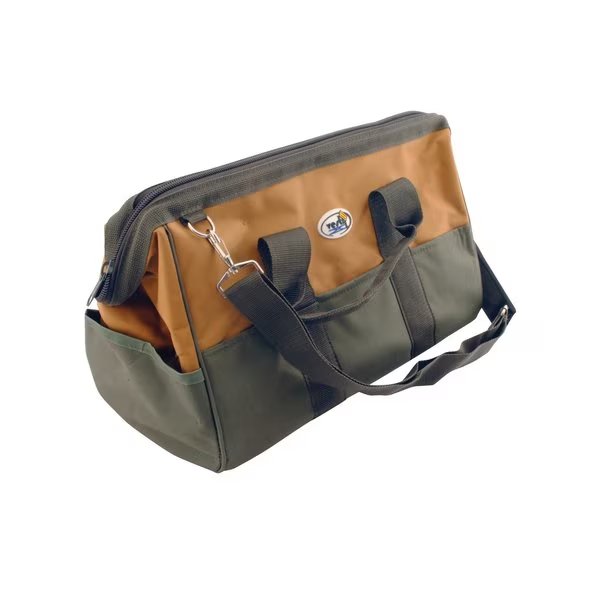 Canvas, Green/Gold, 10.5 Height, Green, Canvas, Vestil, Mfr#: BAG-12