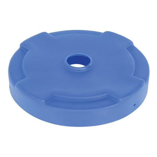 DRUM RECYCLING LID 55 GAL DRUM BLUE, Vestil, Mfr#: DC-P-55-CAN-BU
