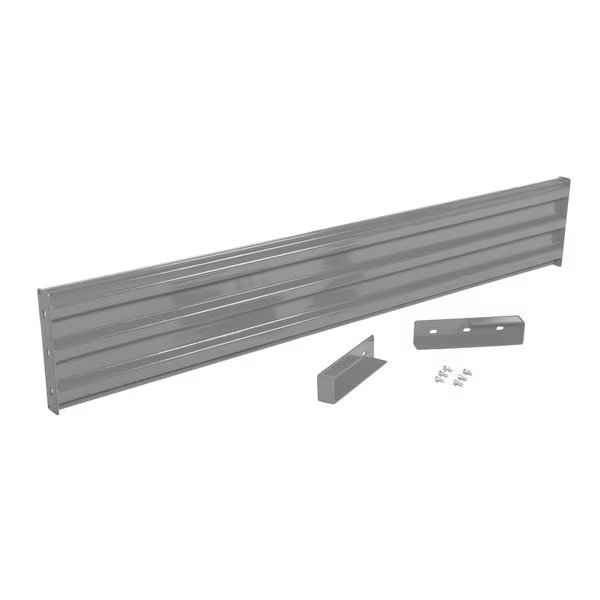 Drop-In Style Guard Rail 8 Ft Gray Semi Gloss, Vestil, Mfr#: GR-F3R-DI-8-GYSG