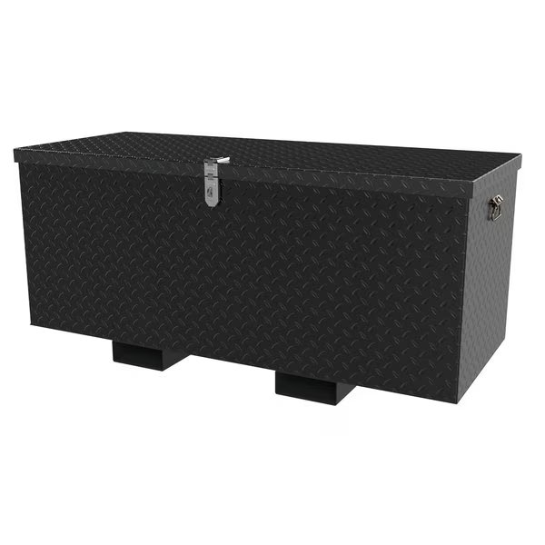 Tread Plate Toolbox, Black, 49 in W x 26 in D x 40 in H, Vestil, Mfr#: STTB-3648-F