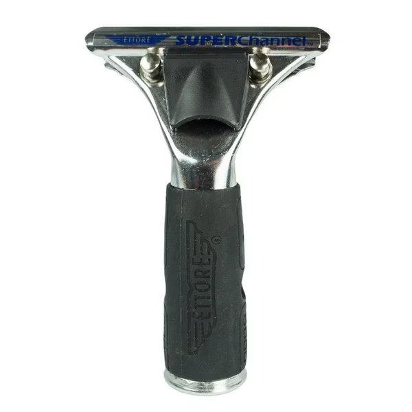 Stainless Steel with Rubber Grip Super Channel Squeegee Handle, Ettore, Mfr#: 13930
