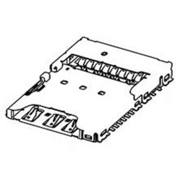 mSD/nSIM Combo 2.05H Puller Type 8p6p, Molex, Mfr#: 104239-1430