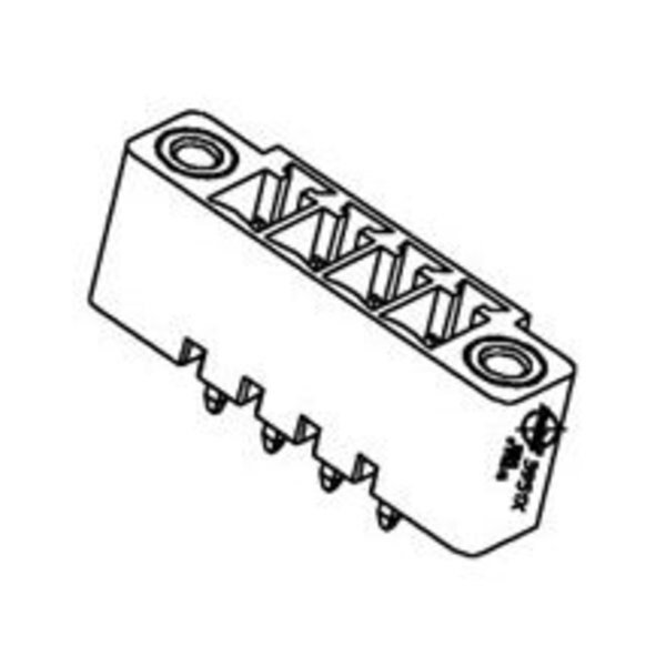 3.81Mm Euro Header Vert Me Blk 6Ckt, Molex, Mfr#: 395151006