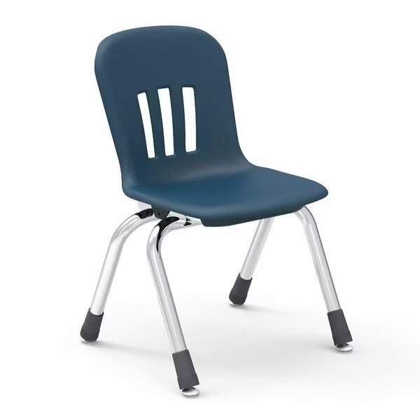 Metaphor® Series 12" Classroom Chair, Preschool - 1st Grade with Nylon Glides - Navy Seat, Virco, Mfr#: N912