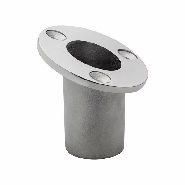 2-3/4in Flush Mounted Flagpole Socket, Whitecap Teak, Mfr#: 6170C