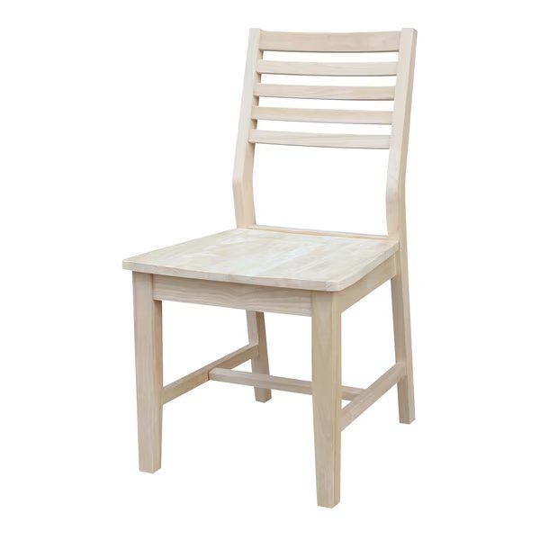 Set of 2 Aspen Slat Chairs, Unfinished, International Concepts, Mfr#: C-4P
