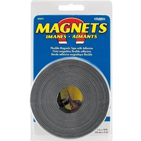 0 Magnetic Tape, 10 ft L, 1 in W, Magnet Source, Mfr#: 7019