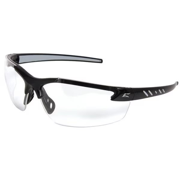 Zorge G2 Series Safety Glasses, Vapor Shield AntiFog Lens, Nylon Frame, Black Frame, Edge, Mfr#: DZ111VS-G2