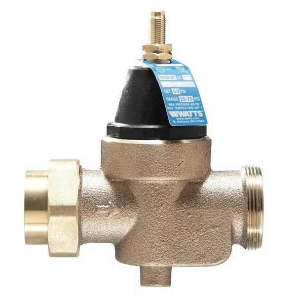 Pressure Reducing Valve, 34 in, NPT x NPT Female, Silicone Alloy Body, Watts, Mfr#: 3/4 LFN45BM1-U