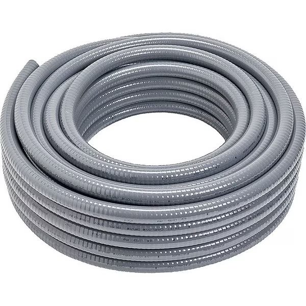 Carlon Carflex 15007-100 Flexible, Liquidtight, Non-Metallic Conduit, 0.825 in ID, PVC, Gray, Carlon, Mfr#: 15007-100