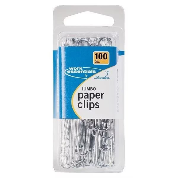 Work Essentials Paper Clip, Jumbo, Silver, Swingline, Mfr#: A70725855