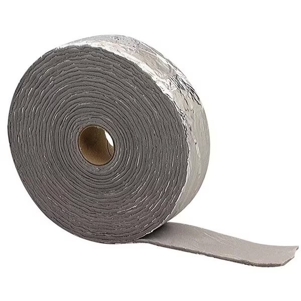 0 Pipe Insulation Wrap, 30 ft L, 18 in Thick, PVC, BlackSilver, M-D, Mfr#: 2394