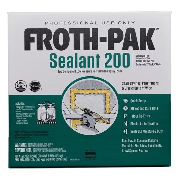 KIT SLNT FOAM 9FT HOS 200SQ FT, Dow, Mfr#: 12031949
