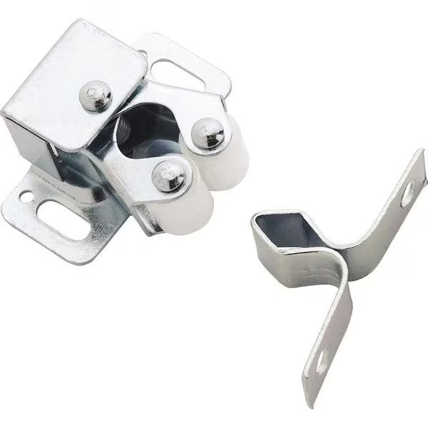 Roller Catch, 1516 in L x 118 in W Catches, Steel, Zinc, Amerock, Mfr#: 143